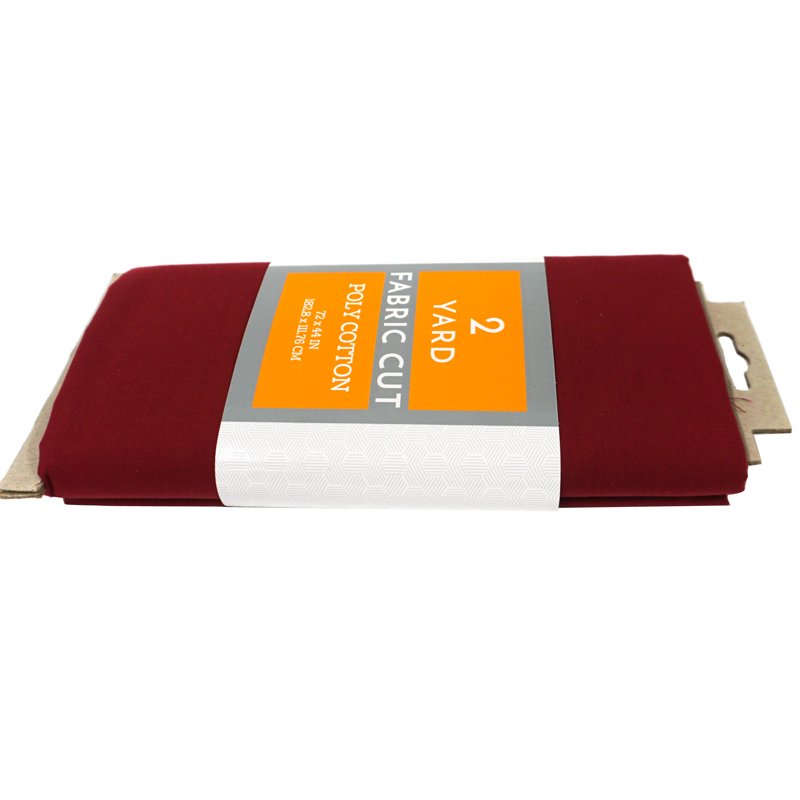 45 Inch Merlot Quilting Poly Cotton Fabric 2 Yards for Crafts & Sewing