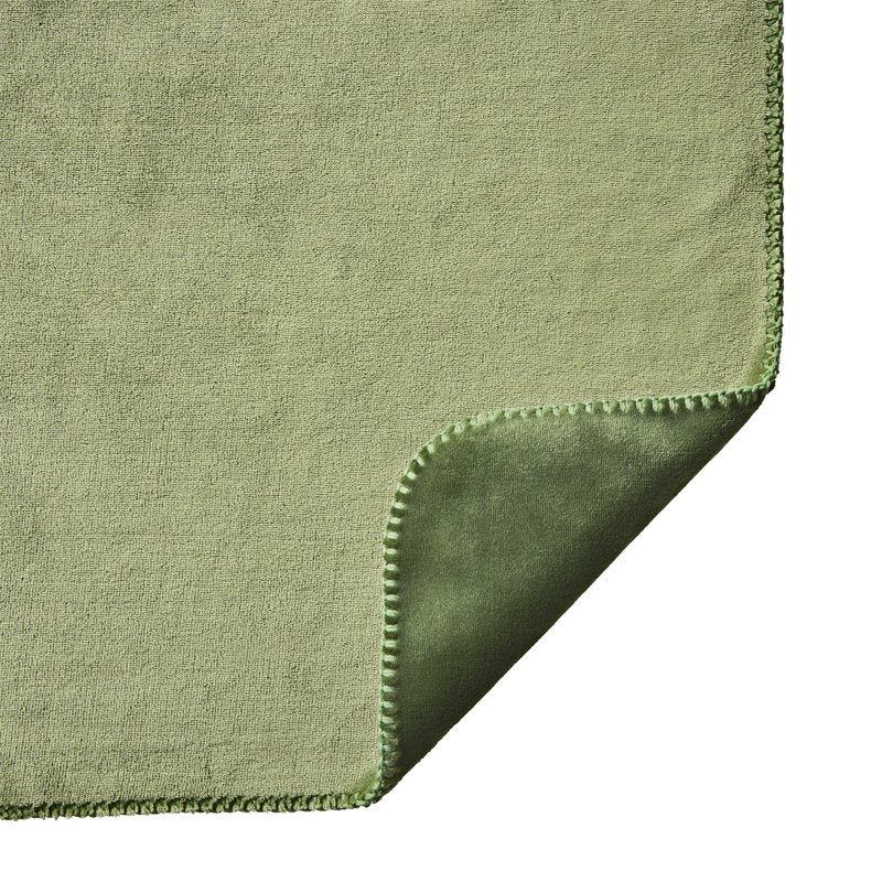 King Size Plush Bed Blanket - Reversible Bonded Soft Throw for Bedroom - Green