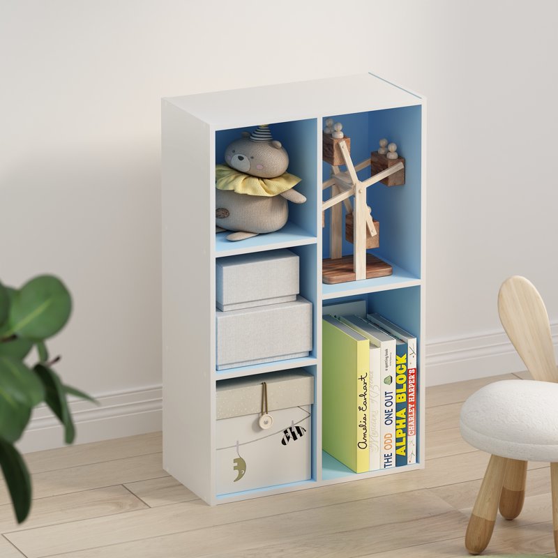 C-Shape End Table with Wheels - Modern Side Table for Living Room