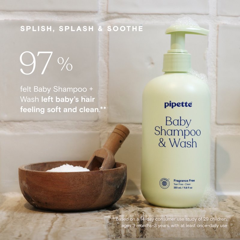 Tear-Free Baby Shampoo and Wash - Fragrance-Free, 11.8 fl oz