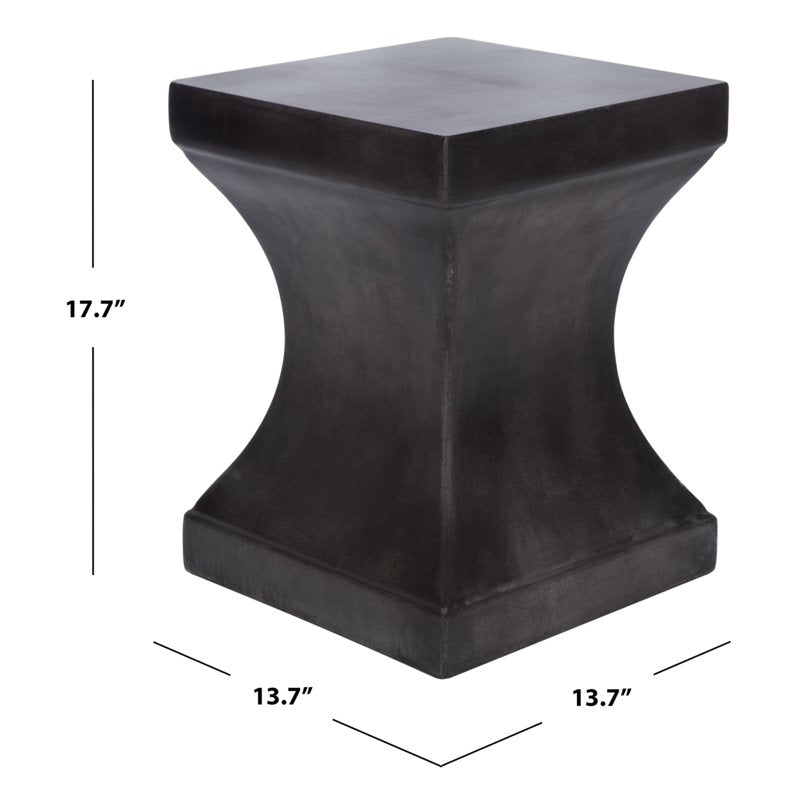 Curby Concrete Accent Stool - Modern Outdoor Furniture