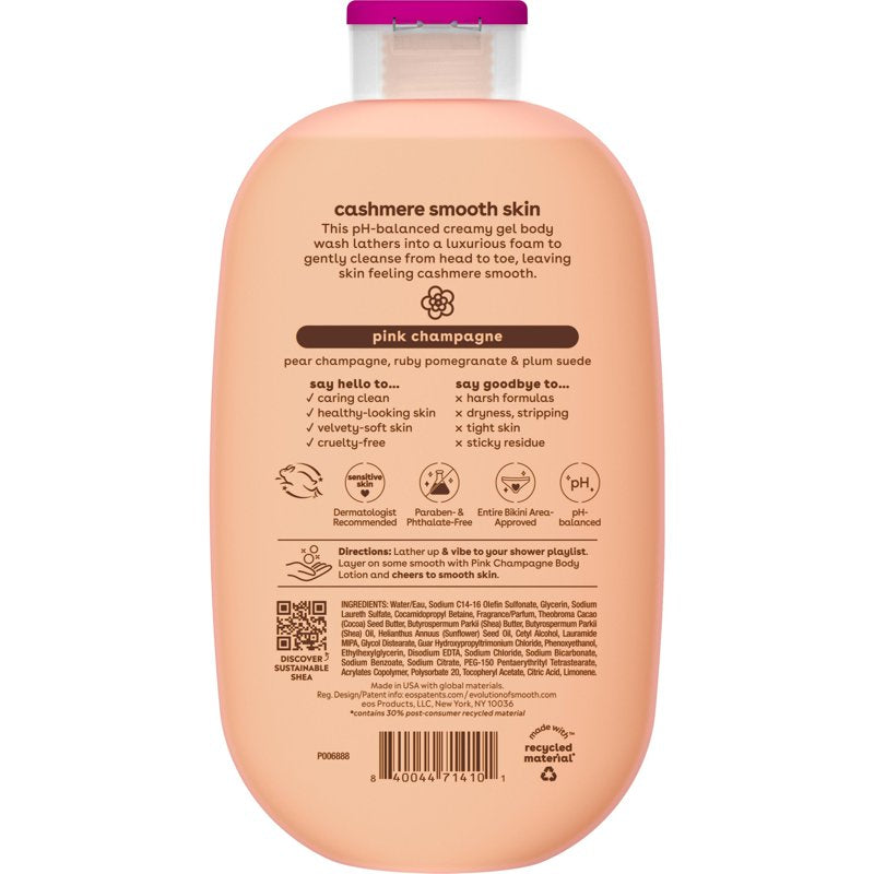 Pink Champagne Body Wash - Creamy Gel Formula, 16 fl oz