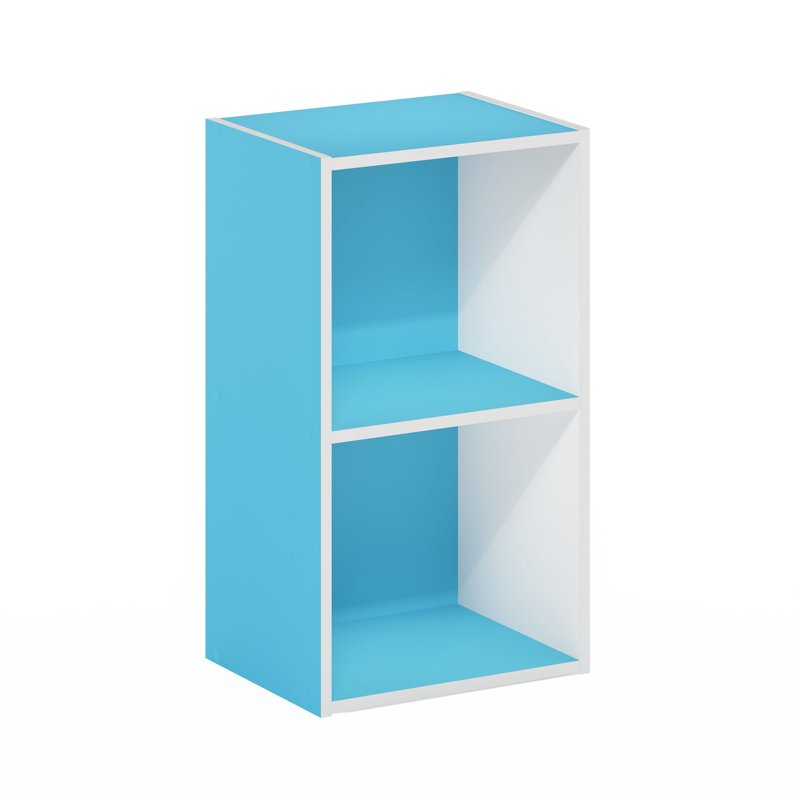 Open Shelf Bookcase - 2-Tier Blackwood Storage Unit