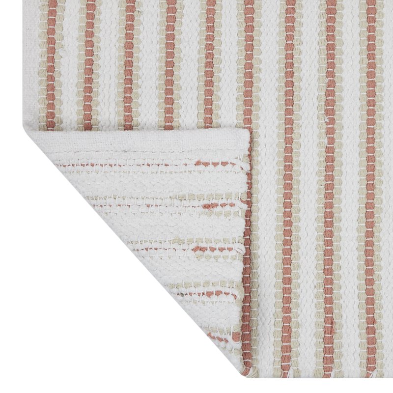 Mainstays Handwoven Cotton Bath Rug - Terracotta Dream, 17x24 Inches