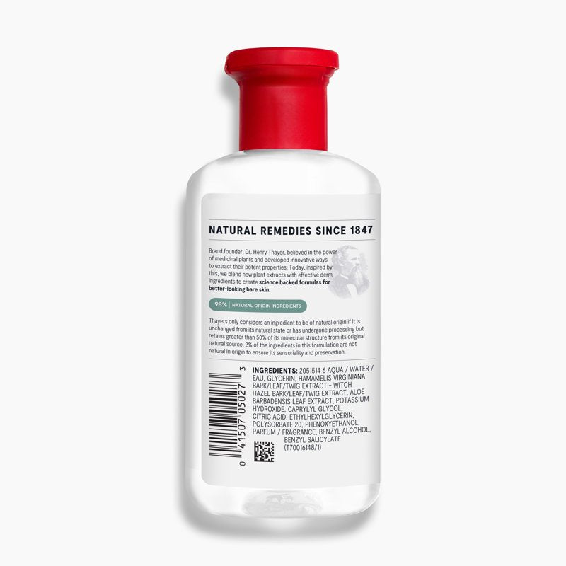Alcohol-Free Witch Hazel Facial Toner with Aloe Vera for All Skin Types, 8.5 oz