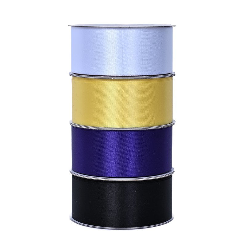 Purple Satin Ribbon 1.5 Inch Wide, 7 Yards - Elegant Craft & Gift Wrap Ribbon