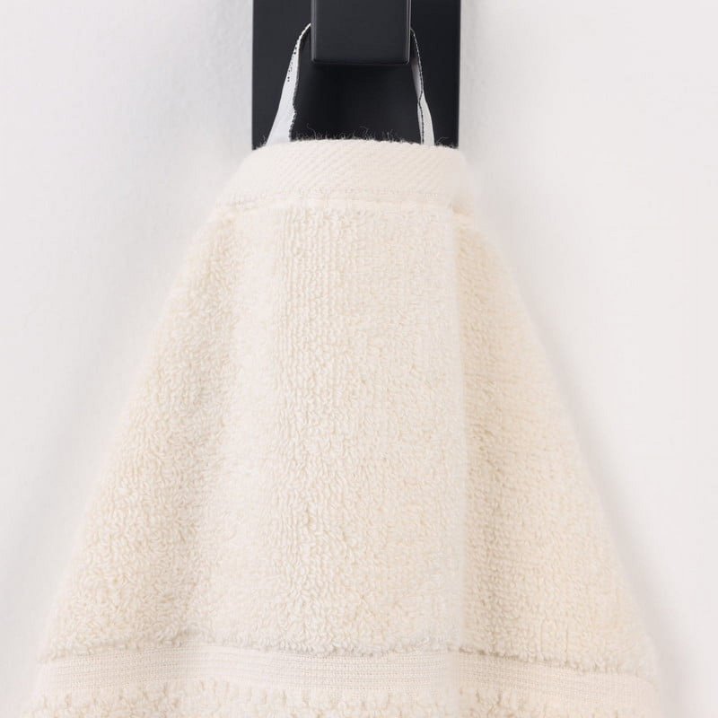 Ivory Cotton Face Towels Set of 12 - Medium Weight, Ultra Absorbent, Spa-Quality
