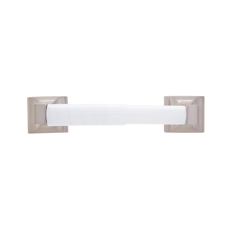 Design House Millbridge Wall Mount Metal Toilet Paper Holder Satin Nickel