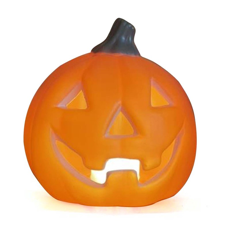 Halloween Pumpkin Light - Orange Jack O Lantern Decor with Warm Glow - Variation #38
