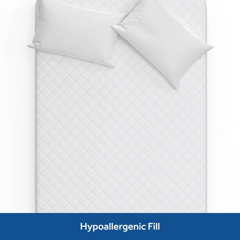 Sealy Luxury Cotton Mattress Pad Twin Fitted High Loft Bed Protector