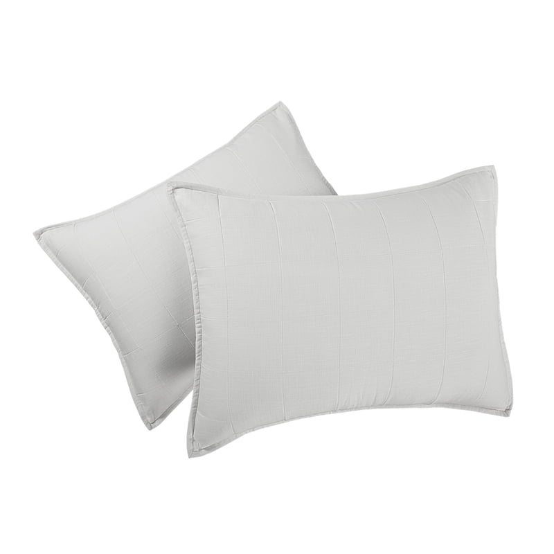 Oversized King Cotton Linen Blend Quilt Set - Bleached Linen, Allswell