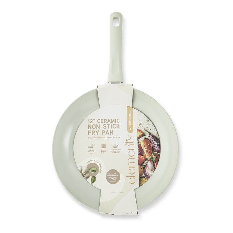 12" Ceramic Non-Stick Fry Pan - Green