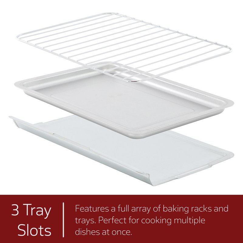31.7 Quart French Door Countertop Oven - Stainless Steel Electric Toaster