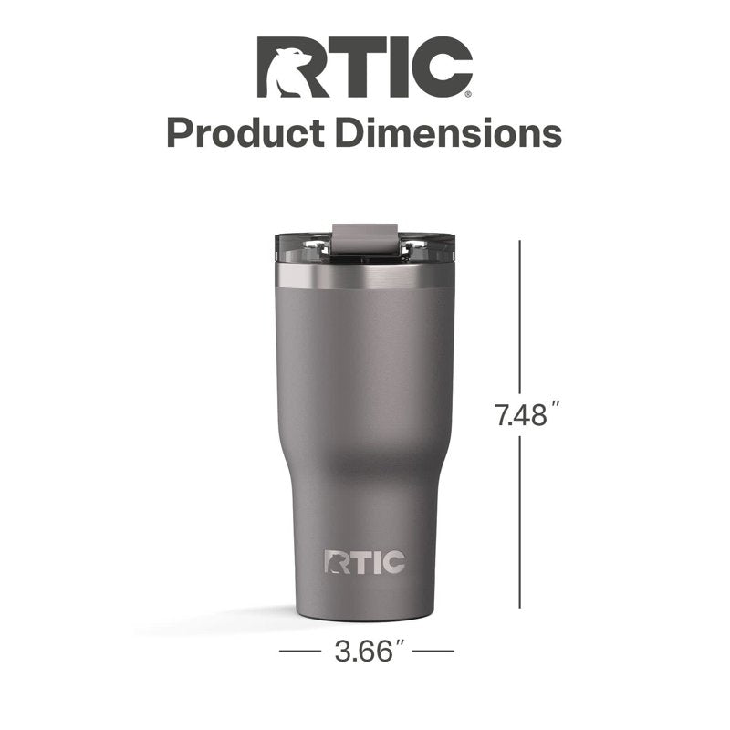 Insulated 20 oz Ceramic Lined Tumbler with Leak-Resistant Lid - Graphite