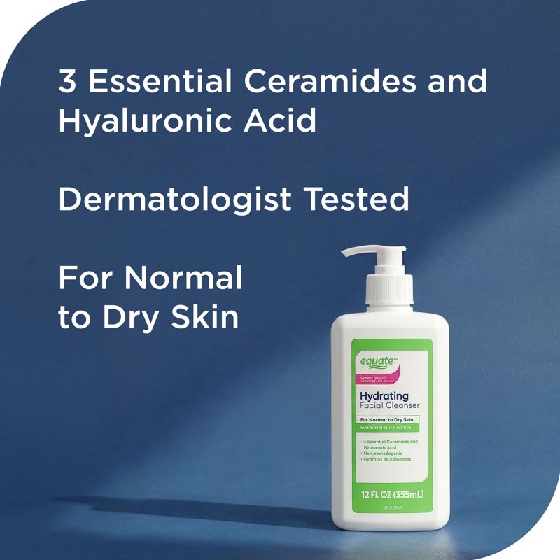Hydrating Facial Cleanser for Normal to Dry Skin, 12 fl oz