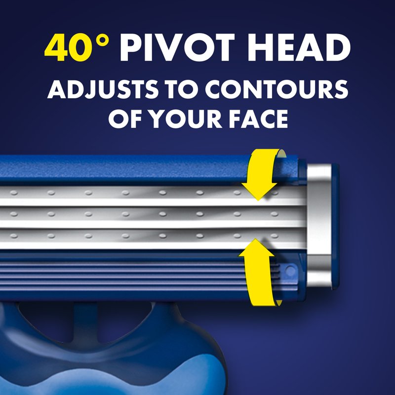 3-Blade Disposable Men's Razors with Pivoting Head - 7 Count