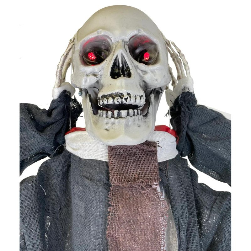 Halloween Skeleton Man Light-Up Hanging Decoration - 43in x 15in