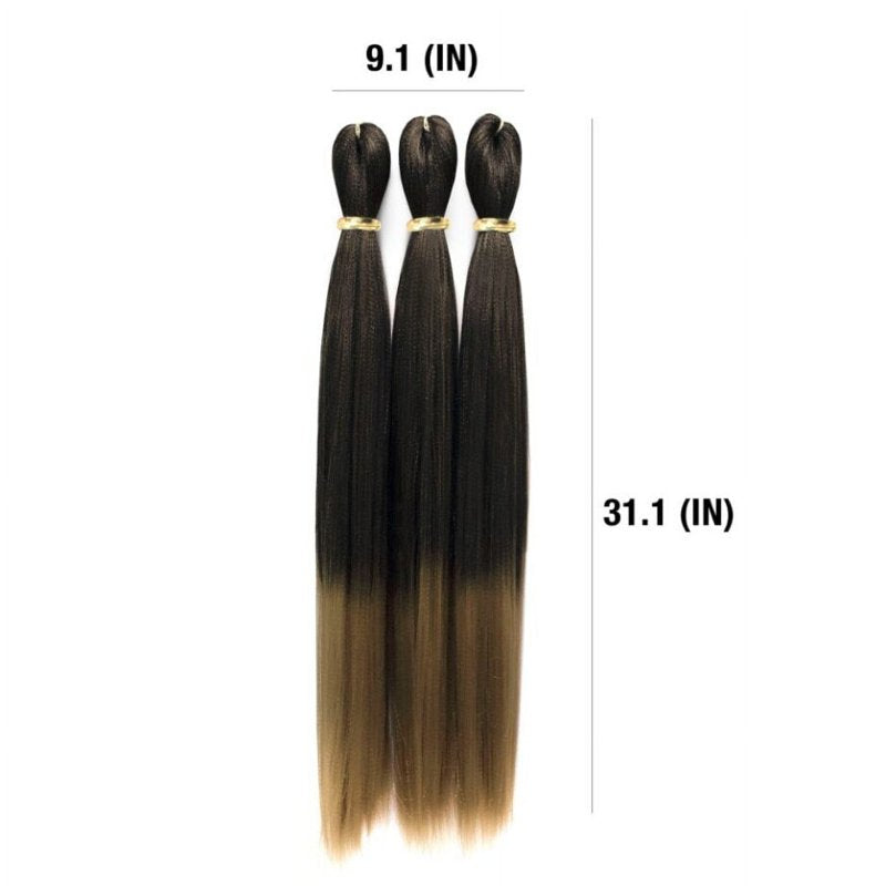 Pre-Stretched Synthetic Braid Hair Extensions, 52-Inch, 2-Pack