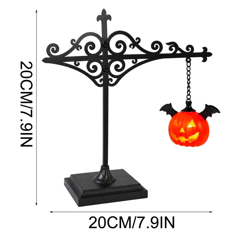 Halloween Bookshelf Lamp AA3 - Ghost Lantern Indoor Night Light Decor