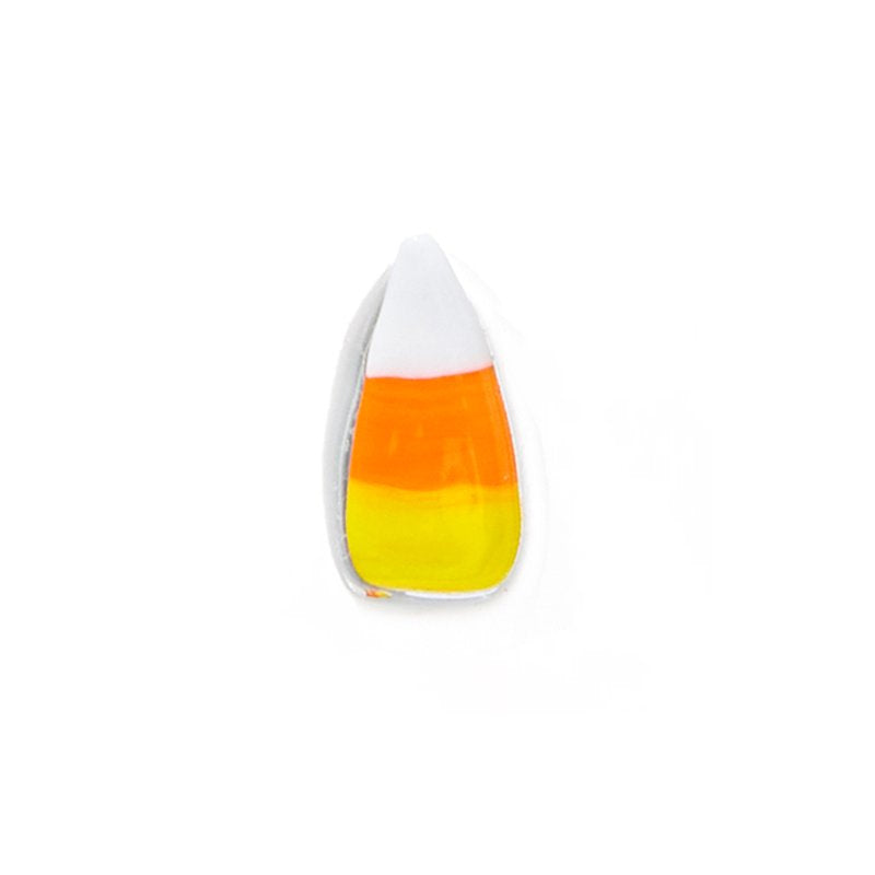 Halloween Candy Corn Charm Drinking Glasses Set - 12 oz, 2-Pack