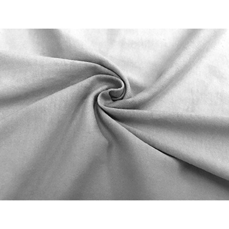 Fitted Cotton Pack and Play Sheet 39x27 Inches - Gray, Soft & Breathable