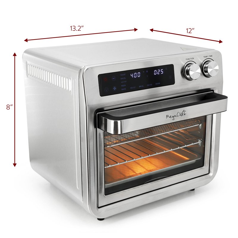 26.4 Quart Digital Air Fryer & Countertop Oven - Stainless Steel