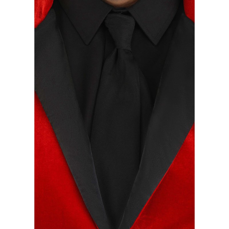 Men's Plus Size Devil Costume 4X Charismatic Velour Suit with Horns