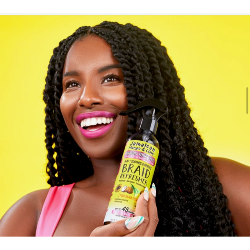 Braid Refresher Spray - Jamaican Mango & Lime 6-in-1 for Braids