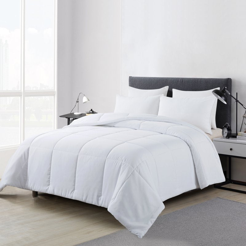 Twin XL Hypoallergenic Down Alternative Comforter - White, All-Season