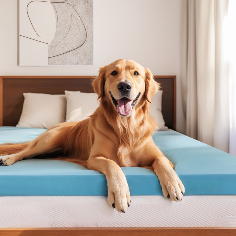 Twin Memory Foam Mattress Topper - 4 Inch Gel-Infused Cooling Support