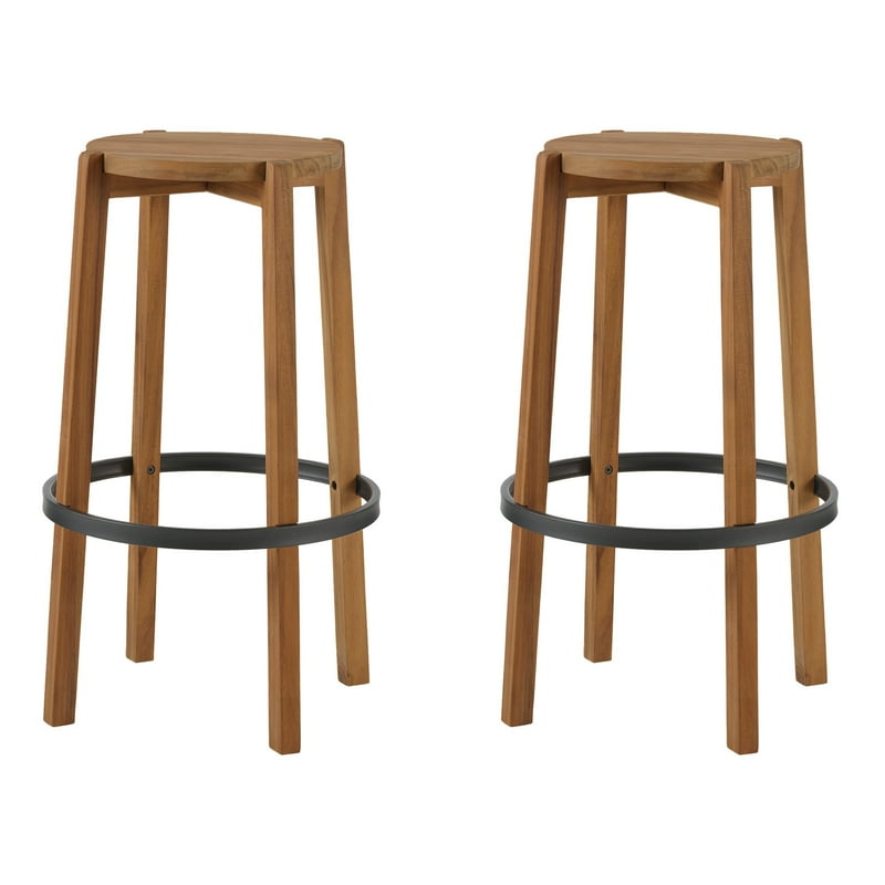 Backless Indoor Barstools Set of 2 - 29 in Height