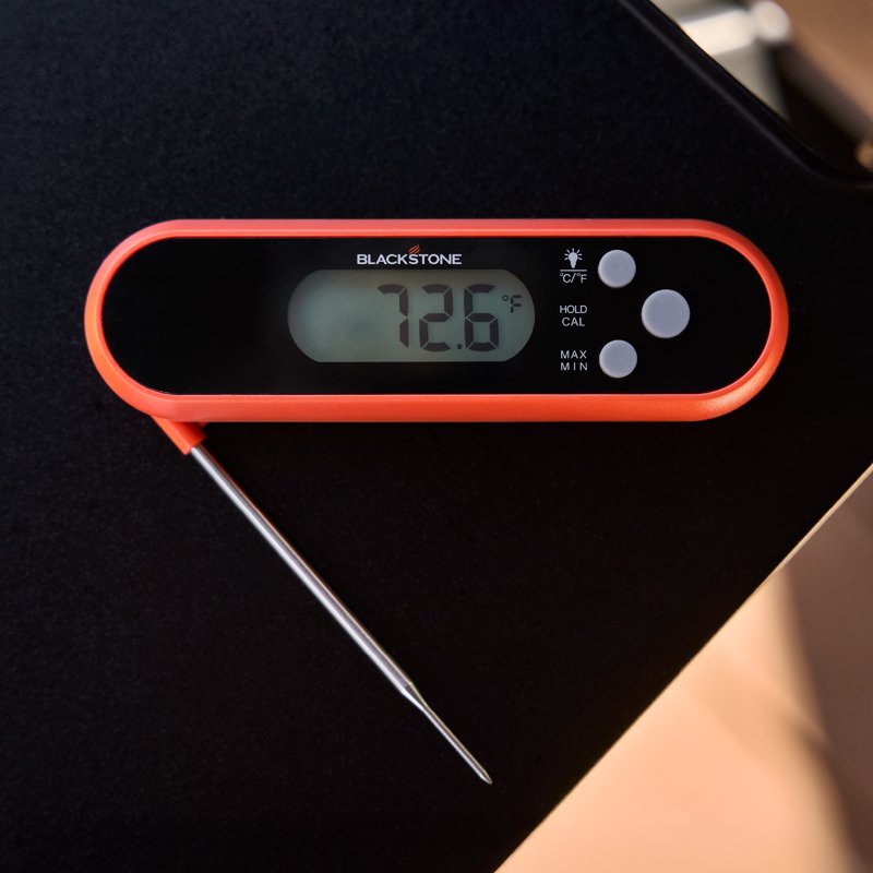 Folding Probe Thermometer - Compact Design, °F/°C Display