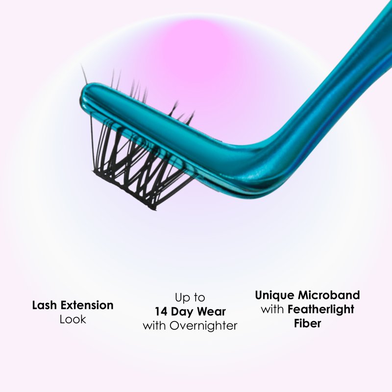 DIY Lash Extension Essentials Kit - 36 Natural Lash Clusters with Applicator