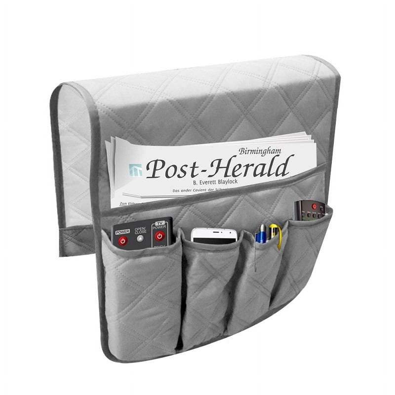 KUNGUGU 5-Pockets Armrest Organizer for Recliner - Black (Variation of THIS listing)