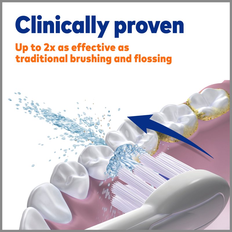 Full-Size Flossing Toothbrush Replacement Heads, 2-Pack