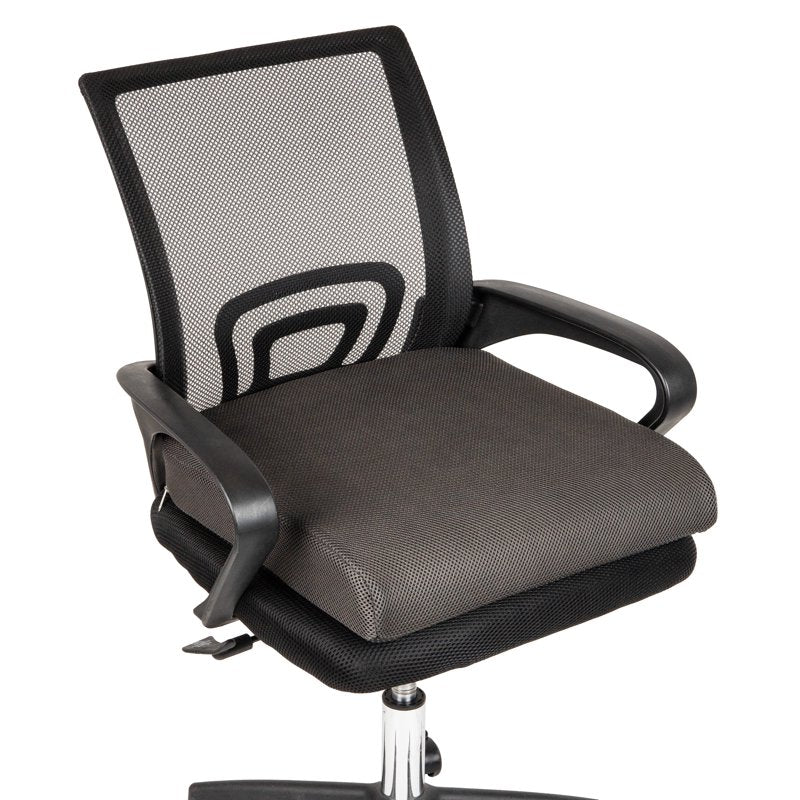Memory Foam Seat Cushion - Ergonomic Pressure Relief - Gray