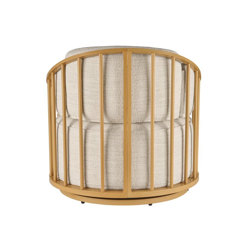 Cozy Accent Chair with Shearling Upholstery and Removable Pillow