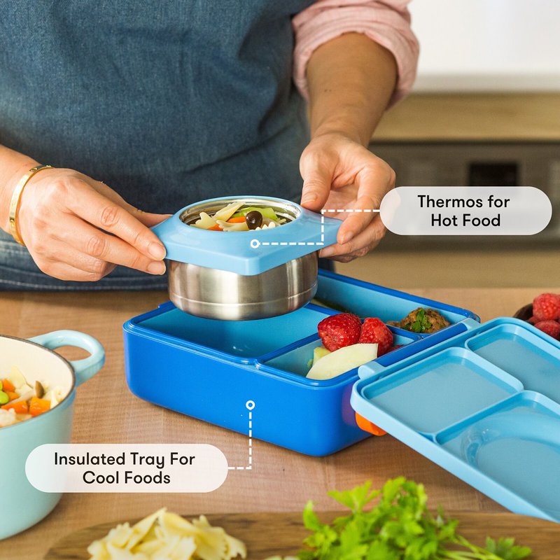Insulated Bento Box for Kids - Leakproof Lunch Box - Blue