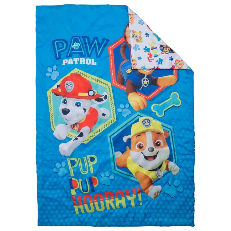 Paw Patrol Toddler Bedding Set with Pup Pup Hooray - Blue, Variation of Paw Patrolers
