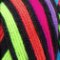 Red Heart Super Saver Worsted Acrylic Yarn Neon Stripes - Single Skein