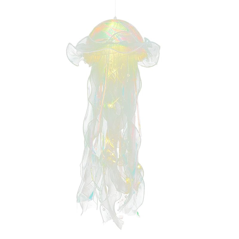 Yellow Glowing Jellyfish Lantern Handheld LED Lamp Party Decoration New Year Gift