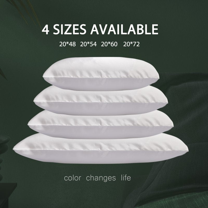 Cotton Zippered Body Pillowcase - Cyan 20 x 54 inches
