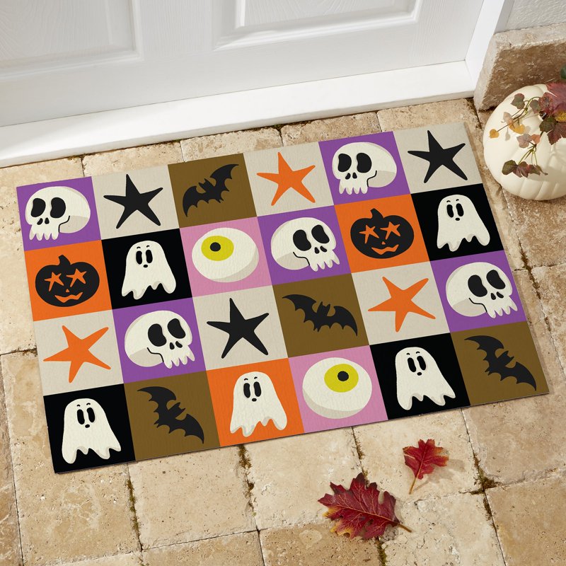 Personalization Mall Happy Fall Yall Doormat 18x27 Synthetic Coir - Customizable Size 24x48