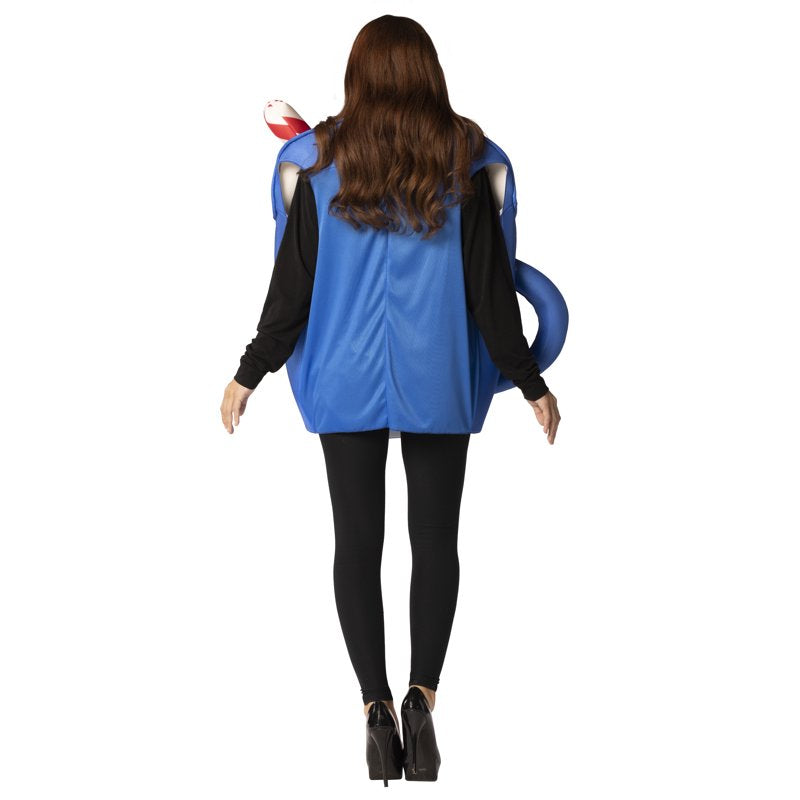 Hot Chocolate Costume for Adults - One Size, Men & Women, Blue