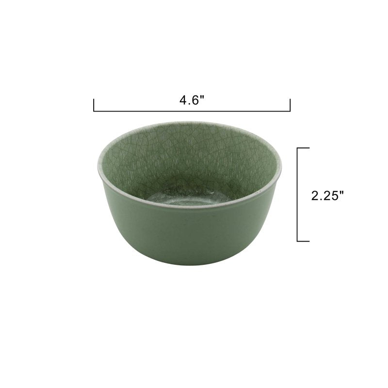 Bamboo Melamine Dip Bowls - Green, 14 oz, 2 Count
