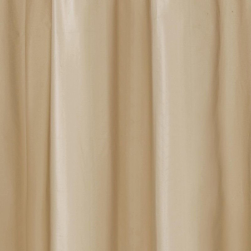 Beige Heavyweight 6 Gauge PEVA Shower Liner 72x72 Inches - Waterproof & Durable