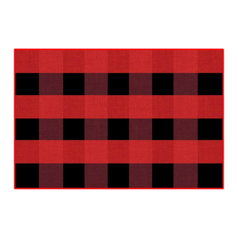 Halloween Door Mat Durable Non-Slip Absorbent Indoor/Outdoor Welcome Rug - Red