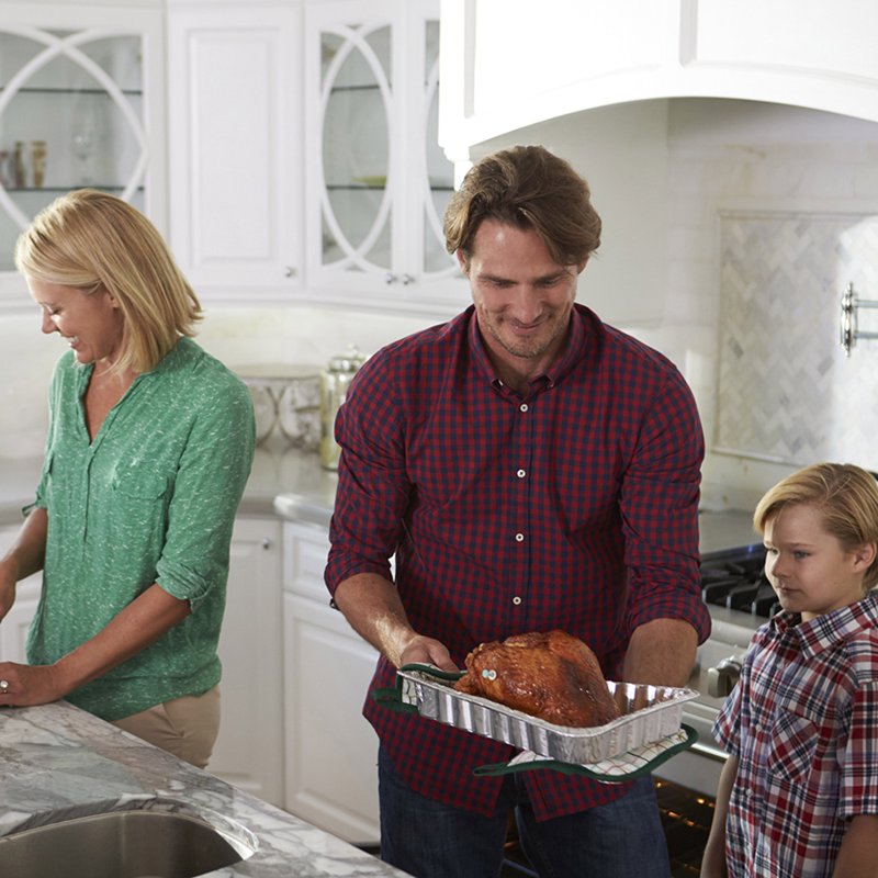 Large Aluminum Roaster Pan with Dome Lid - 2 Pack