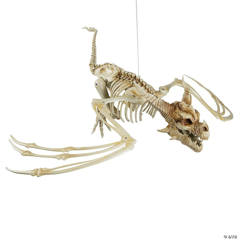 Large Halloween Pterosaur Skeleton Decoration - Hanging Plastic Skeleton for Party & Outdoor Decor