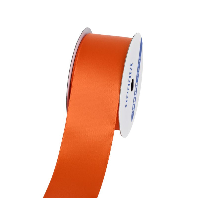 Orange Satin Ribbon 1.5" Wide, 7 Yards for Gift Wrapping & Crafts